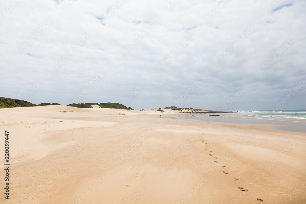 The white sandy beaches of Cape St Francis, South Africa. The white sandy beaches of Cape St Francis, South Africa.