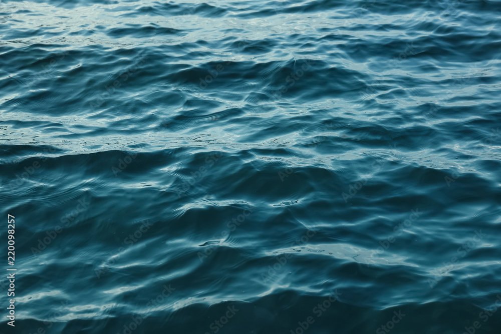 Beautiful view of water surface in blue sea Beautiful view of water surface in blue sea