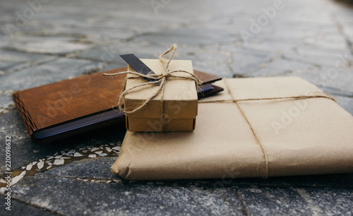 Packing kraft, a gift book, a gift box