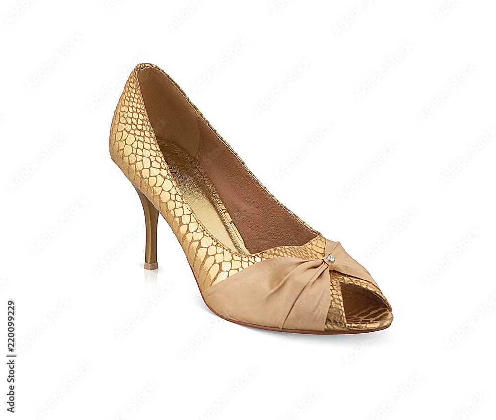 BKS Women Elegant Gold High Heels Platform With Braid Detail Size 10 US |  eBay