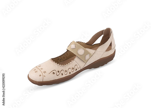 Elegant designer beige color bellies with solid brown sole and one flip on the bellies to make it comfortable according to your feet.