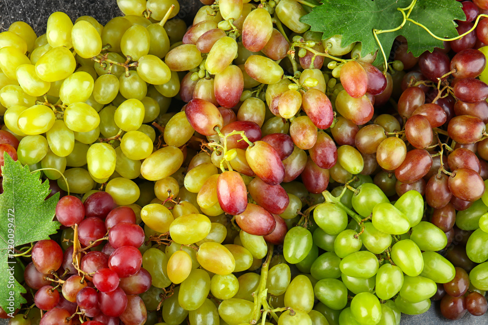 Variety of fresh sweet grapes Variety of fresh sweet grapes
