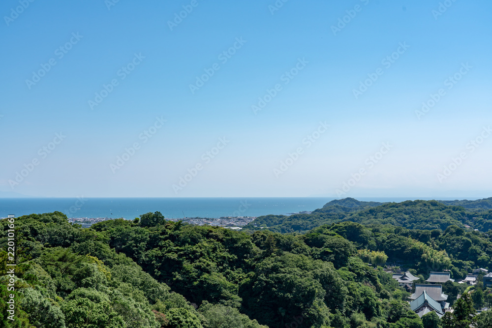 Landscape at Kenchoji, Kamakura, Kanagawa, Japan 鎌倉 建長寺からの景色