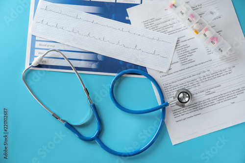 Medical stethoscope, cardio...