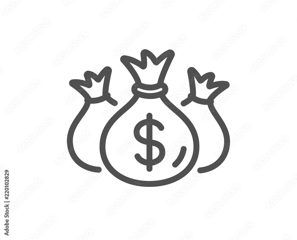 Check investment line icon Check investment line icon