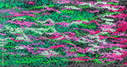 Pastel painting. Abstract background with wavy colored lines. Embossed texture of paper.