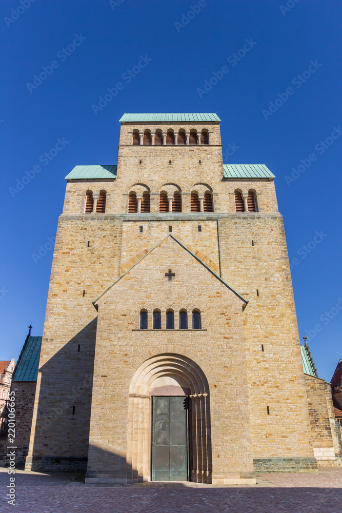 Front view of the historic Dom in Hildesheim, Germany