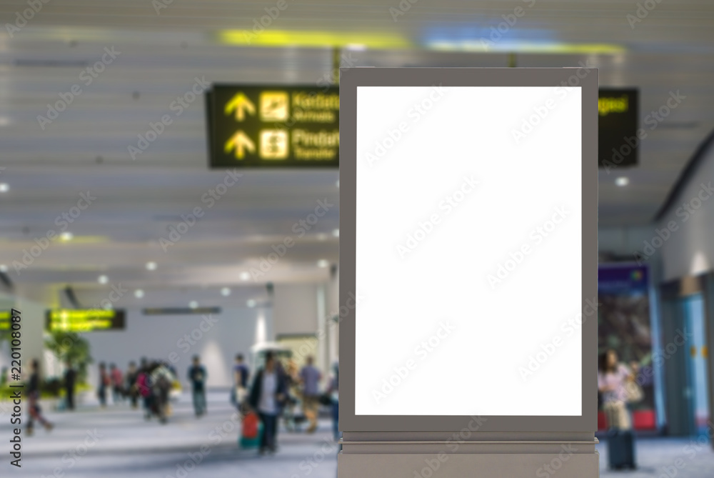 Blank billboard posters in the airport,Empty advertising billboard at aerodrome. Blank billboard posters in the airport,Empty advertising billboard at aerodrome.
