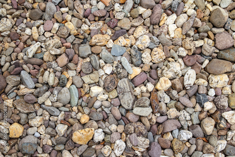 Brown pebbles stone background Brown pebbles stone background