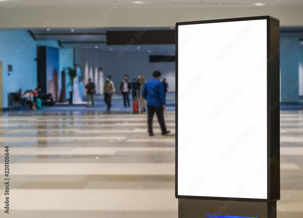 Blank billboard posters in the airport,Empty advertising billboard at aerodrome. Blank billboard posters in the airport,Empty advertising billboard at aerodrome.
