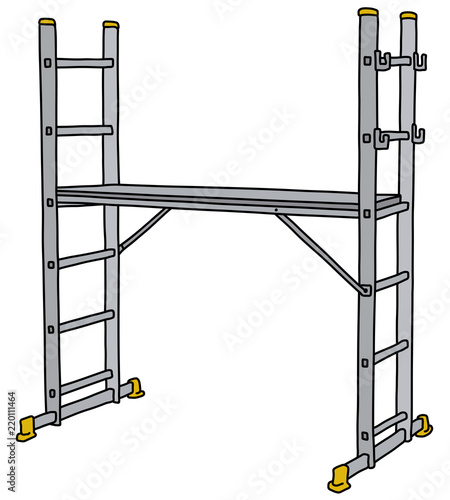 The steel small scaffolding