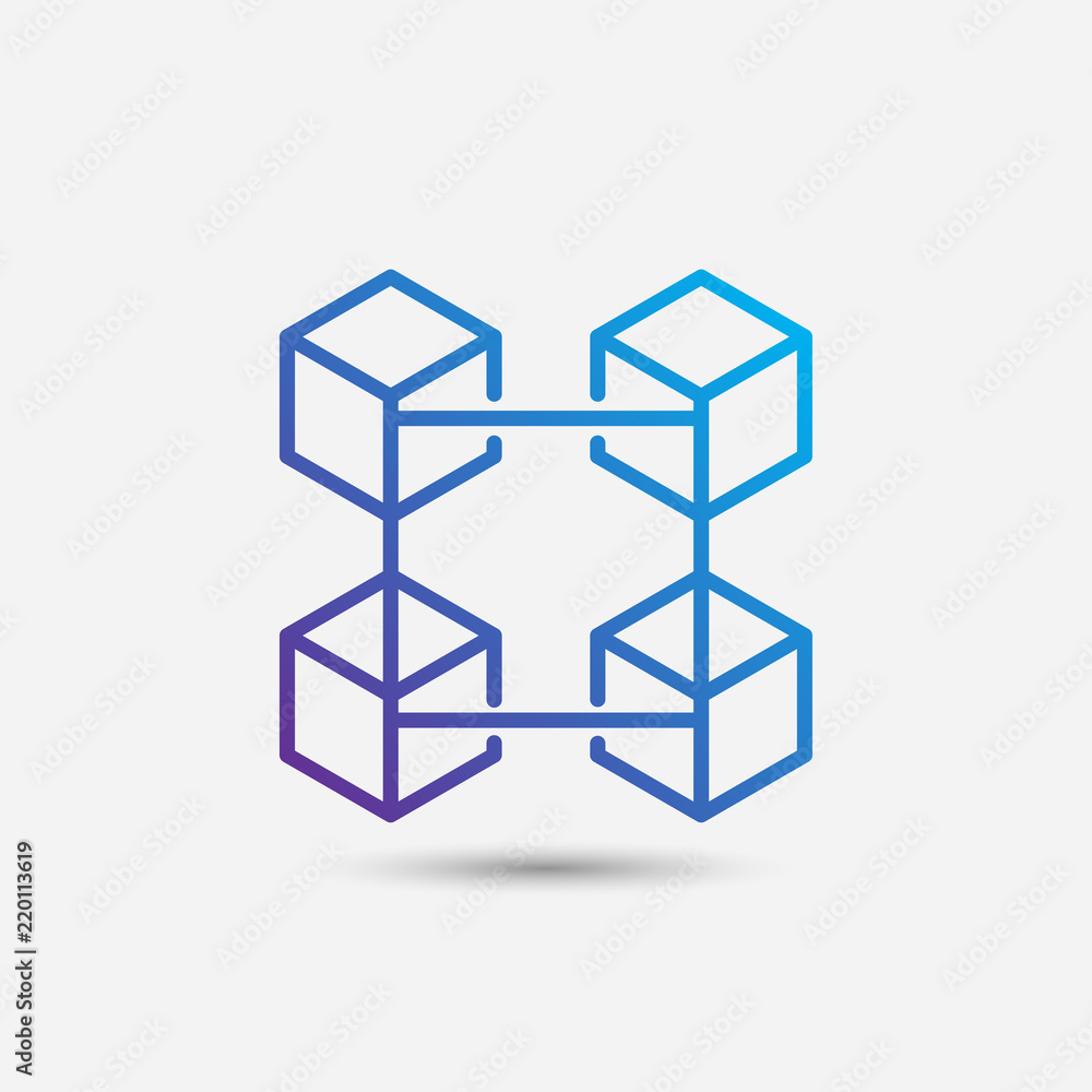 Cryptocurrency and blockchain icons or Logo. Cryptocurrency and blockchain icons or Logo.