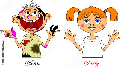dirty boy and a clean girl