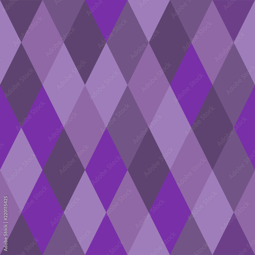 Seamless pattern of rhombuses of purple hues. Сhaotically colored Seamless pattern of rhombuses of purple hues. Сhaotically colored