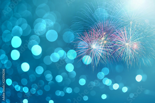 firework and bokeh