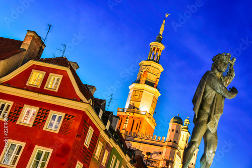 Architecture of Old Market in Poznan, Poland