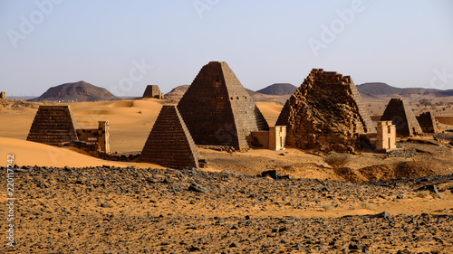 Pyramids of Meroe, Sudan 11 photo