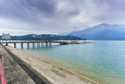 Shuishe pier at Sun Moon Lake  Taichung   Taiwan