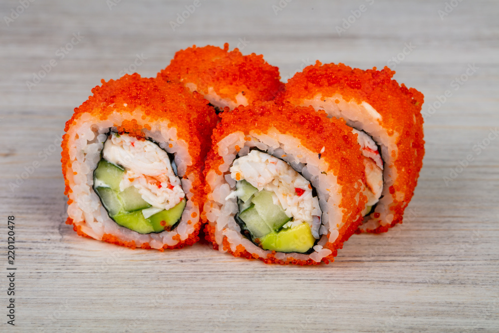 Japanese roll with crab Japanese roll with crab