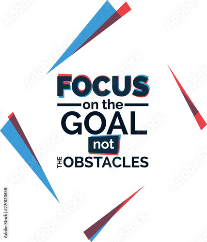 Focus on the good quote typography vector