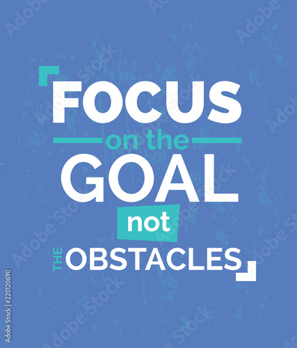 Focus on the good quote typography vector