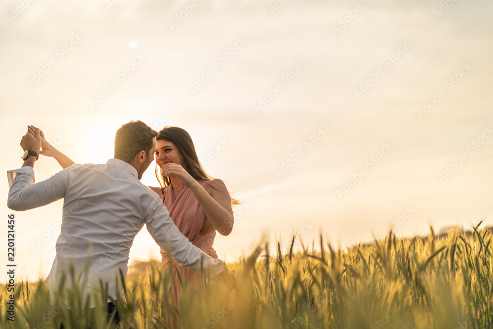 Romantic Couple on a Love Moment at gold wheat flied - Holambra, Sao Paulo, Brazil Romantic Couple on a Love Moment at gold wheat flied - Holambra, Sao Paulo, Brazil