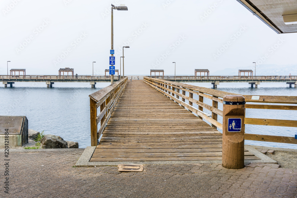 Fototapeta premium Pier Entrance In Ruston