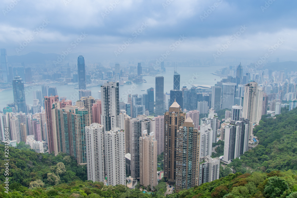City of Hong Kong from Above