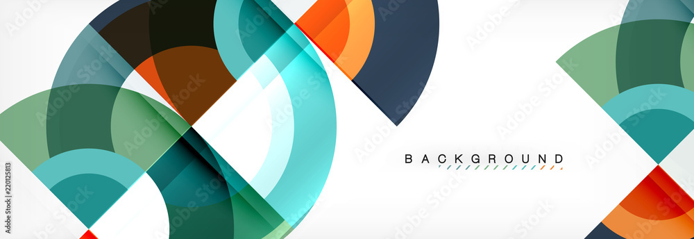 Vector circular geometric abstract background Vector circular geometric abstract background