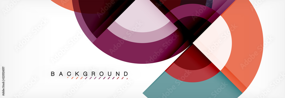 Vector circular geometric abstract background Vector circular geometric abstract background