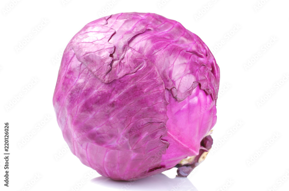 A large fresh cabach of fresh cabbage on a white isolated background. vegetables. close-up A large fresh cabach of fresh cabbage on a white isolated background. vegetables. close-up