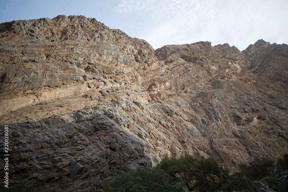 Felsen und Berg im Oman