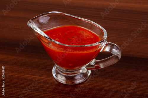 Tomato sauce in the bowl