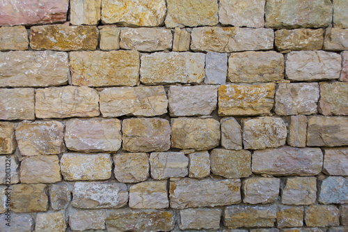 pattern colorful of modern style design decorative uneven cracked real stone wall surface with cement