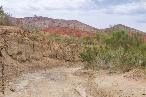 Photos stone canyon in the desert, mountains Altyn-Emel, Kazakhstan, Almaty