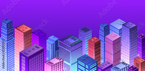Cityscape 3d ultraviolet