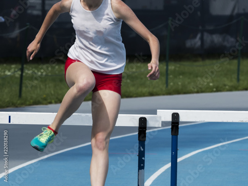 Female 400 meter hurdler