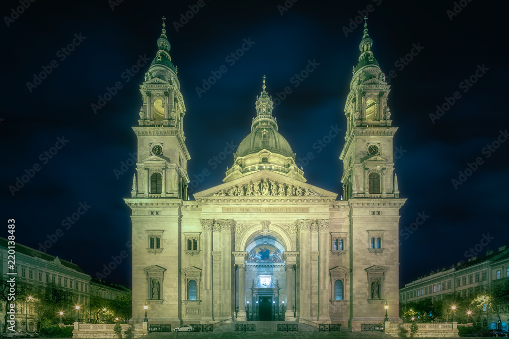 St. Stephen's Basilica and square in Budapest