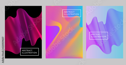 Abstract Creative design 3d flow shape Liquid Vector