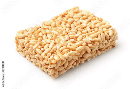 Puff rice bar isolated photo
