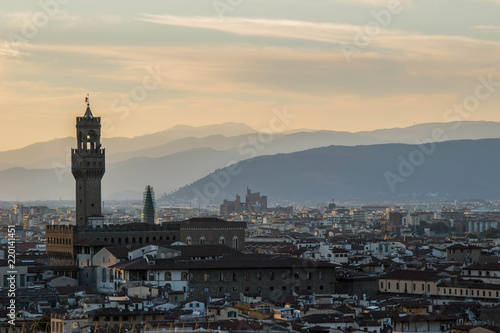 Florence view at sunset