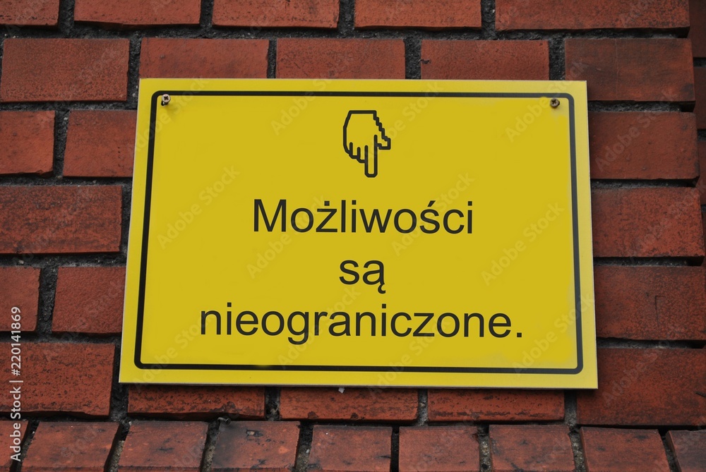 Naklejka premium Możliwości są nieograniczone