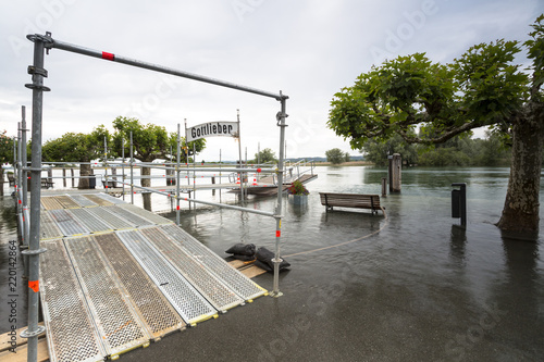 Hochwasser Sommer 2016 in Gottlieben am Bodensee photo