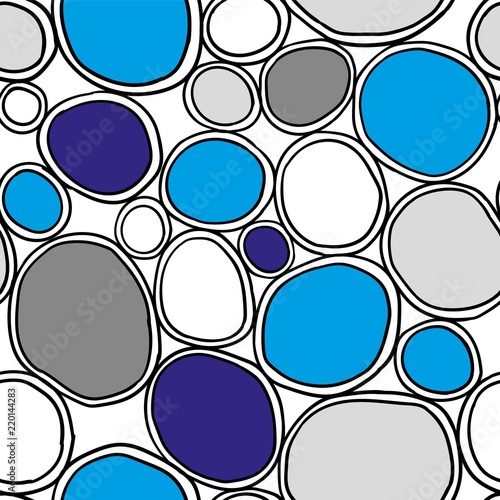 Organic rounds. Stylish structure of natural cells. Hand drawn abstract background.