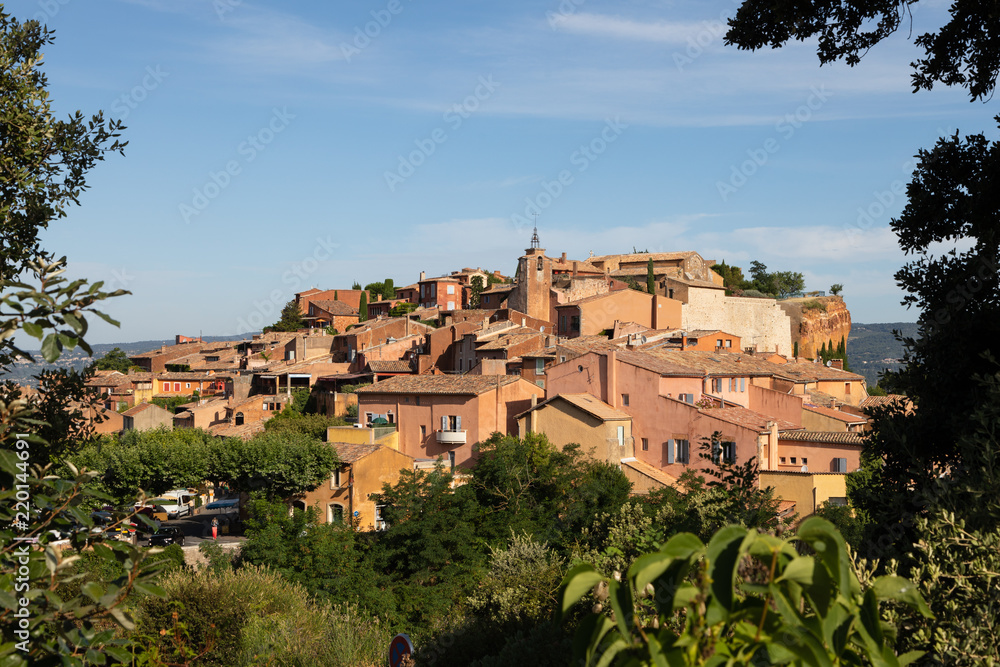 Roussillion, France, Viewed Through the Trees