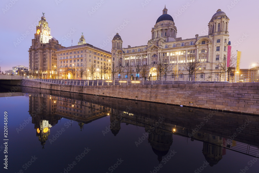 Royal Liver and .Port of Liverpool Building.Port of Liverpool Buildings in Liverpool