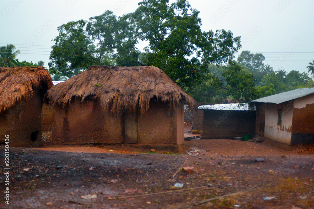 Huts in a Ghanan Village