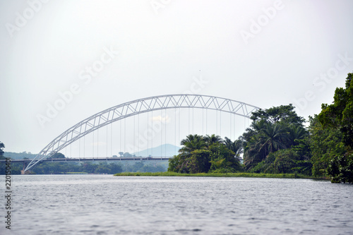 A Bridge Above a River in Ghana
