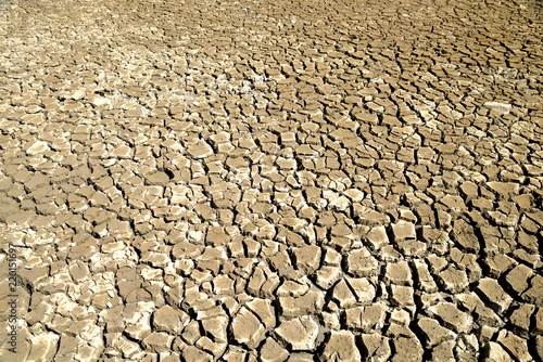Ausgetrockneter Boden in der Wüste, Klimawandel