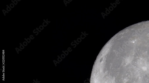 Close up of the moon